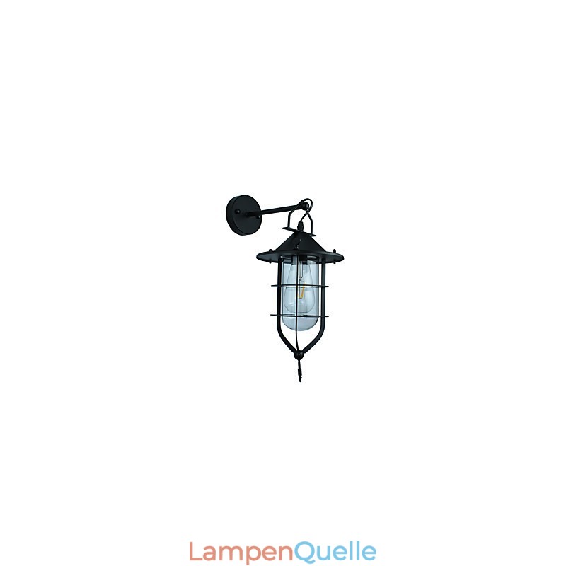Licht lackiertem Stahl Wandleuchte dumm schwarz amerikanischen Kaffee Dekoration Retro Wandleuchte Lichtschwert Lampe an der Wand