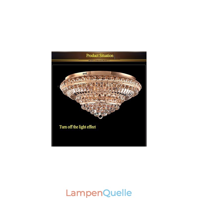 Moderne Luxus Kristall Deckenleuchte Absorbieren Kuppel Licht Durchmesser 60CM