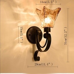 Wandleuchte Einfache Wohnzimmerleuchte Eisen Dekorative Schlafzimmer Nachttischlampe Flurlampe