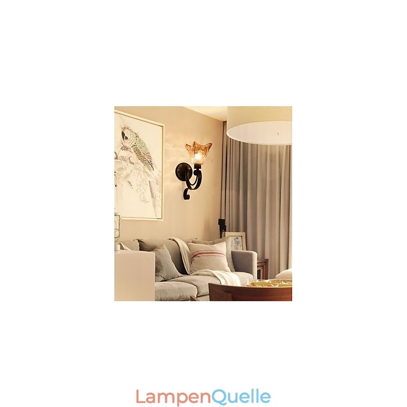 Wandleuchte Einfache Wohnzimmerleuchte Eisen Dekorative Schlafzimmer Nachttischlampe Flurlampe