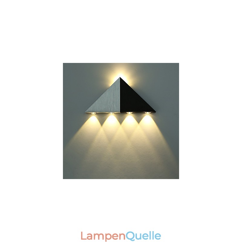 Moderne Dreieck-Wandleuchter-Leuchte für den Innenbereich, Flur, Up- und Down-Wandleuchte, Spot-Licht, Aluminium, dekorative Beleuchtung für Studio-Restaurants