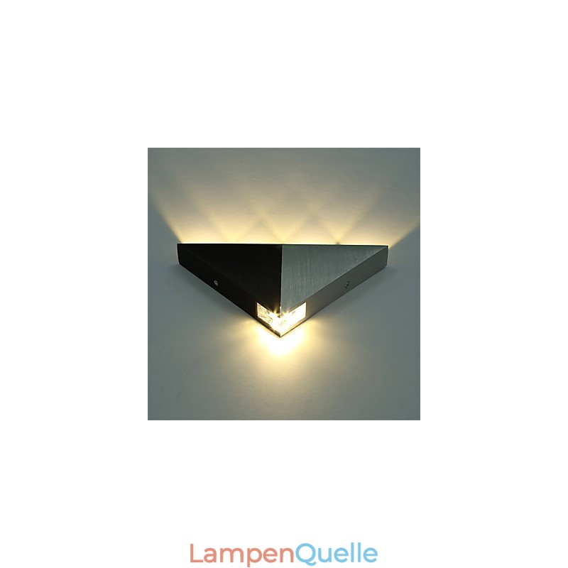 Moderne Dreieck-Wandleuchter-Leuchte für den Innenbereich, Flur, Up- und Down-Wandleuchte, Spot-Licht, Aluminium, dekorative Beleuchtung für Studio-Restaurants