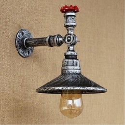 Rustikale Lodge Malerei Funktion für Ambient Light Wandleuchten Wandleuchte Silber
