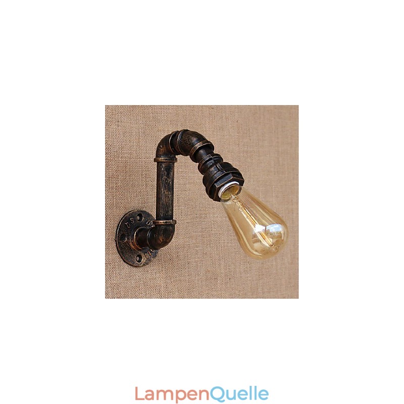 Nostalgie Einfache Wasserpfeife Dekorative Kleine Wandleuchte Wandleuchte