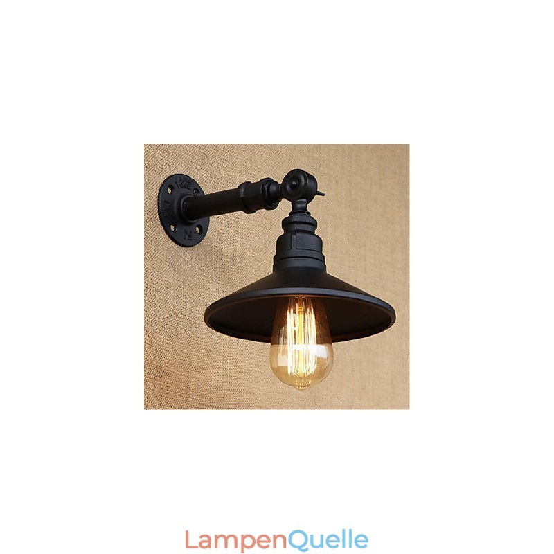 Industriellen Stil Nordic Wasserrohr Wandleuchte Wandleuchte Schwarz