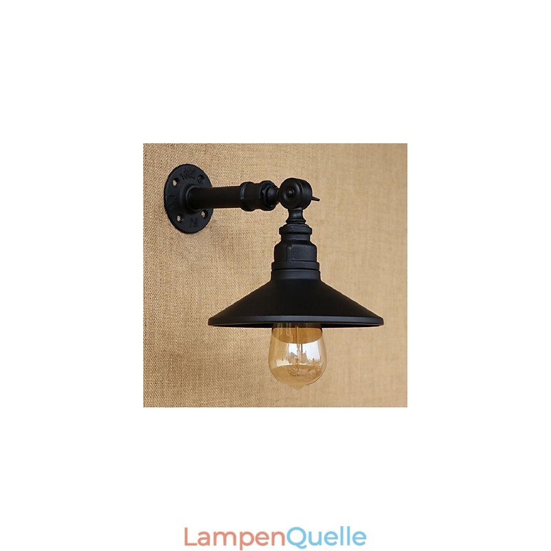 Industriellen Stil Nordic Wasserrohr Wandleuchte Wandleuchte Schwarz