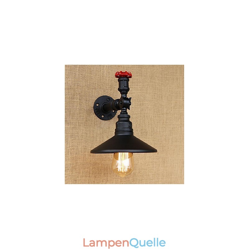 Rustikale Lodge Malerei Funktion für Ambient Light Wandleuchten Wandleuchte Schwarz