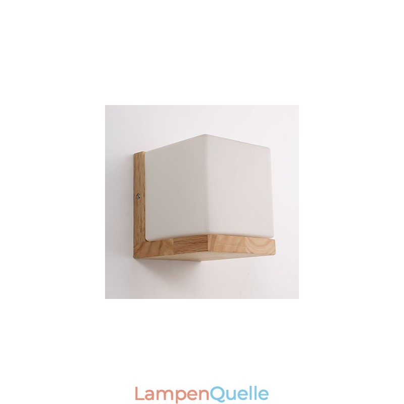 Holz Wandleuchten Glasschirm 110V oder 220V Country Neuheit