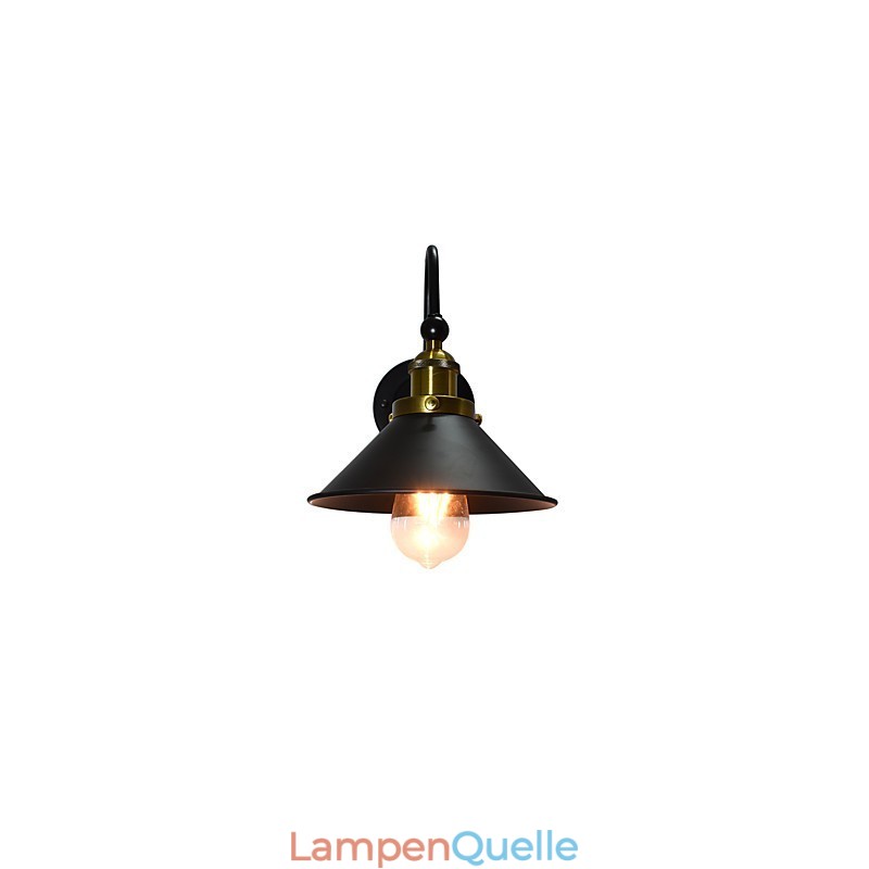Wandleuchte Wandleuchten Wand Eisen Wandlampe dumm schwarz Lichtschwert Lampe an der Wand