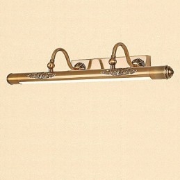 Spiegellampe integriert modern zeitgenössisch traditionell klassisch rustikal Lodge Vintage Antik Messing