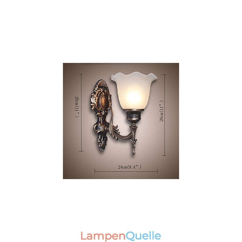 Retro-Wandlampe im europäischen Stil, Hotel-Flurlampe, Korridorlicht, Spiegelfrontlampe, Einzelkopf-Nachttischlampe