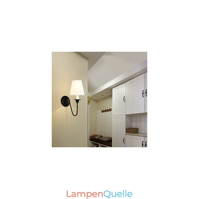 Rustic Lodge Wandleuchter mit schwarzem Oxid-Finish, Funktion zum Schutz der Augen, Umgebungslicht