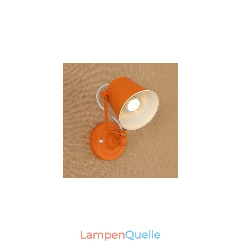 Wandleuchte aus lackiertem Stahl, dumme schwarze amerikanische Kaffeedekoration, Retro-Wandleuchte, Lichtschwertlampe an der Wand
