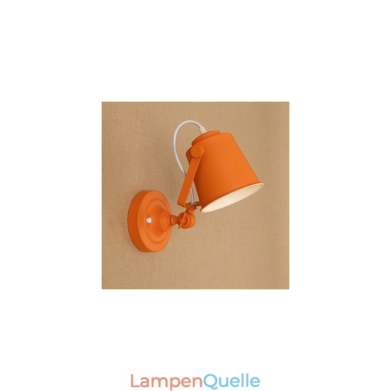 Wandleuchte aus lackiertem Stahl, dumme schwarze amerikanische Kaffeedekoration, Retro-Wandleuchte, Lichtschwertlampe an der Wand