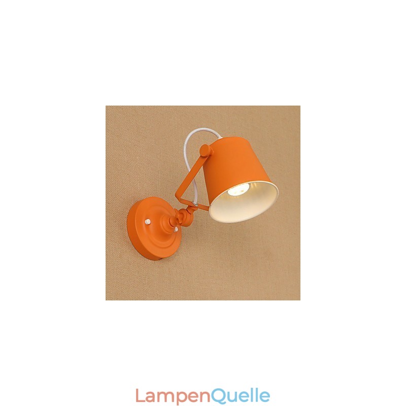 Wandleuchte aus lackiertem Stahl, dumme schwarze amerikanische Kaffeedekoration, Retro-Wandleuchte, Lichtschwertlampe an der Wand