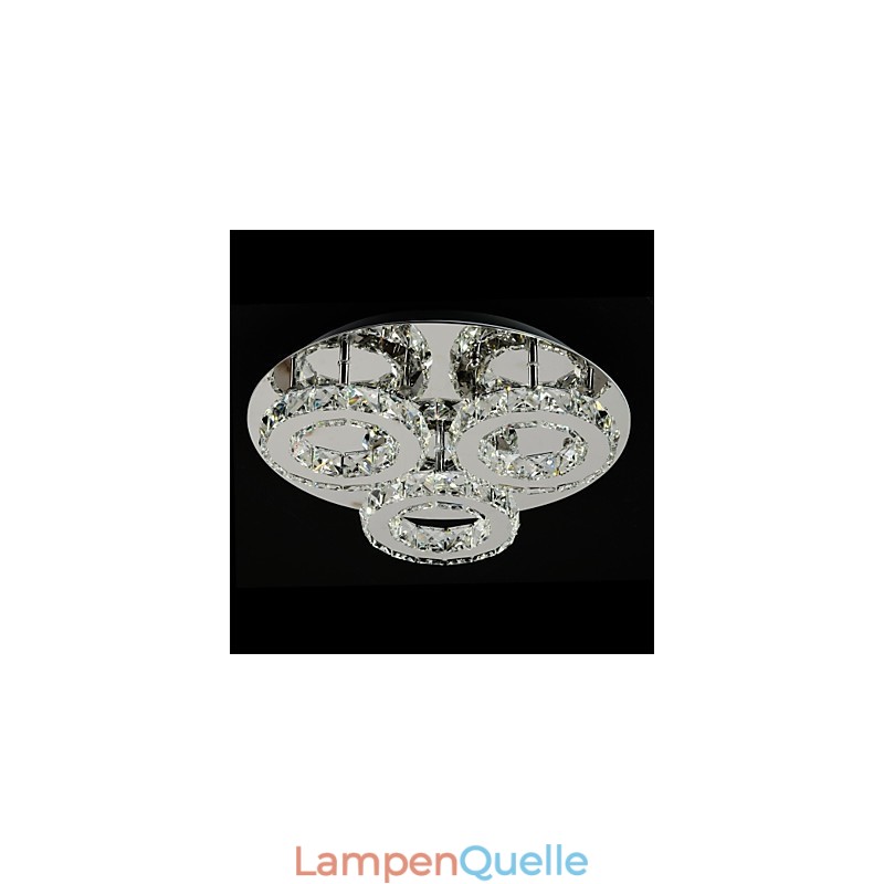 Moderne zeitgenössische Unterputzmontage aus verchromtem Metall