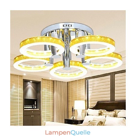 Simple Acrylic Chandelier with 5 lights (Chrome Finish) Simple Acrylic Chandelier with 5 lights (Chrome Finish)