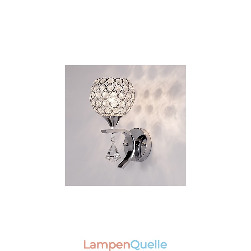 Max Crystal Moderne zeitgenössische galvanisierte Funktion für Kristall-Ambiente-Licht-Wandleuchten Wandleuchte