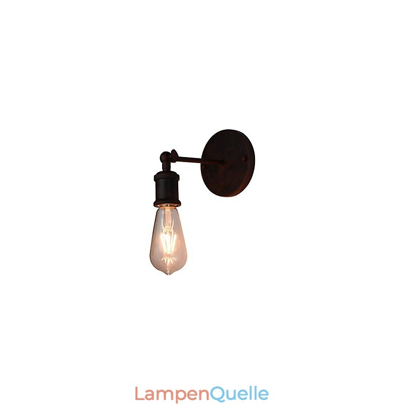 Wandleuchte Wandleuchten Wand Eisen Wandlampe dumm schwarz Lichtschwert Lampe an der Wand