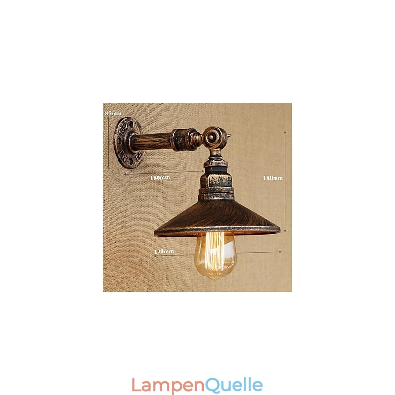 Industriellen Stil Nordischen Wasserrohr Wandleuchte Wandleuchte Braun Antike