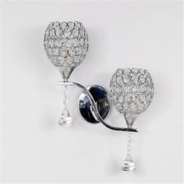 Moderne minimalistische Wohnzimmer Flur Korridor Kristall Wandleuchte