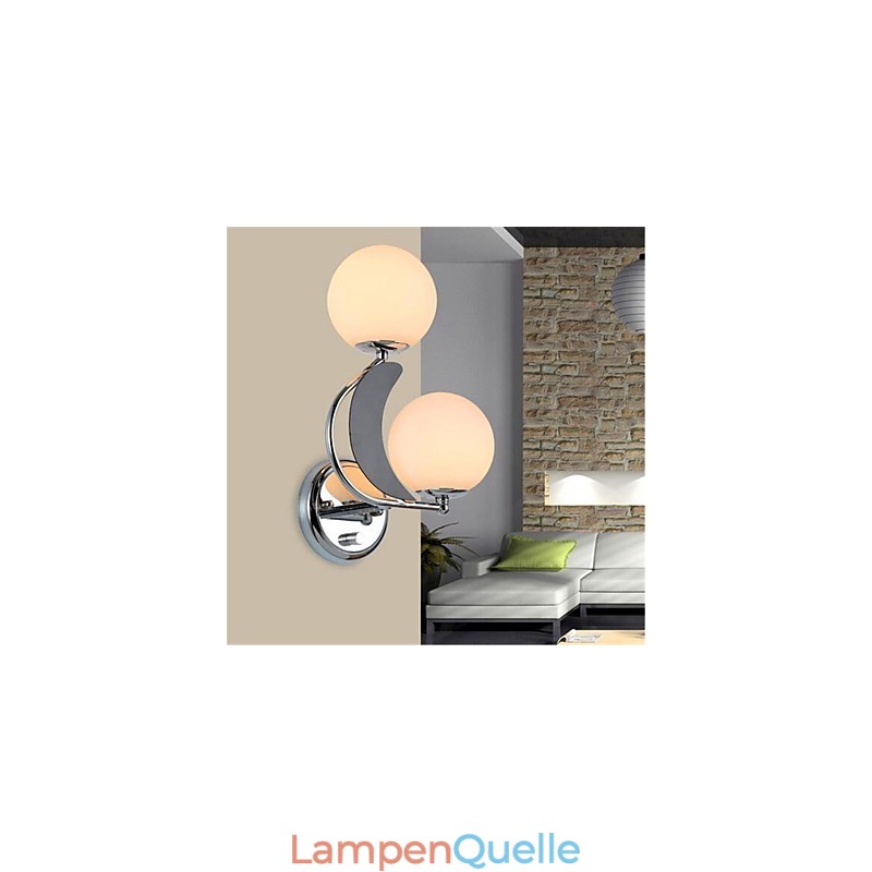 Moderne zeitgenössische Silber-Funktion für Ambient Light Wandleuchten Wandleuchte