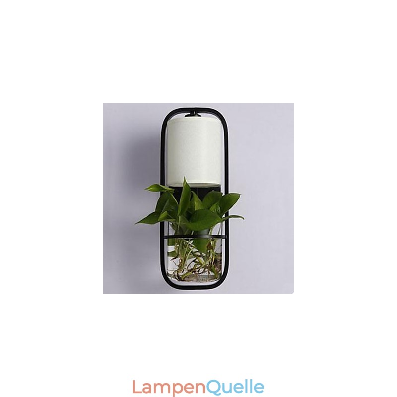 Moderne Eisen kreative Topfpflanze Glas Wandleuchte