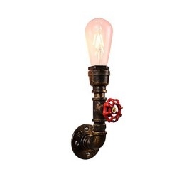 Wandleuchte Wandleuchten Wand Eisen Wandlampe dumm schwarz Lichtschwert Lampe an der Wand