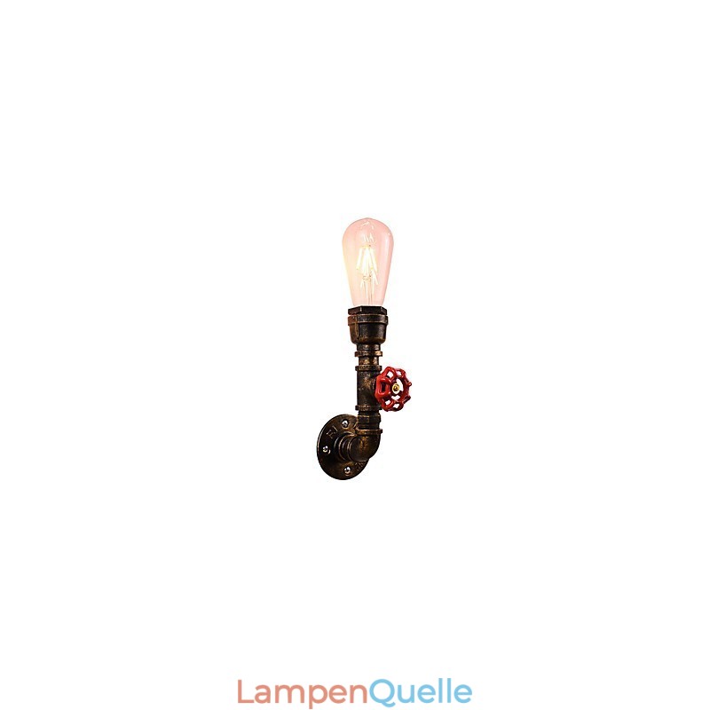Wandleuchte Wandleuchten Wand Eisen Wandlampe dumm schwarz Lichtschwert Lampe an der Wand