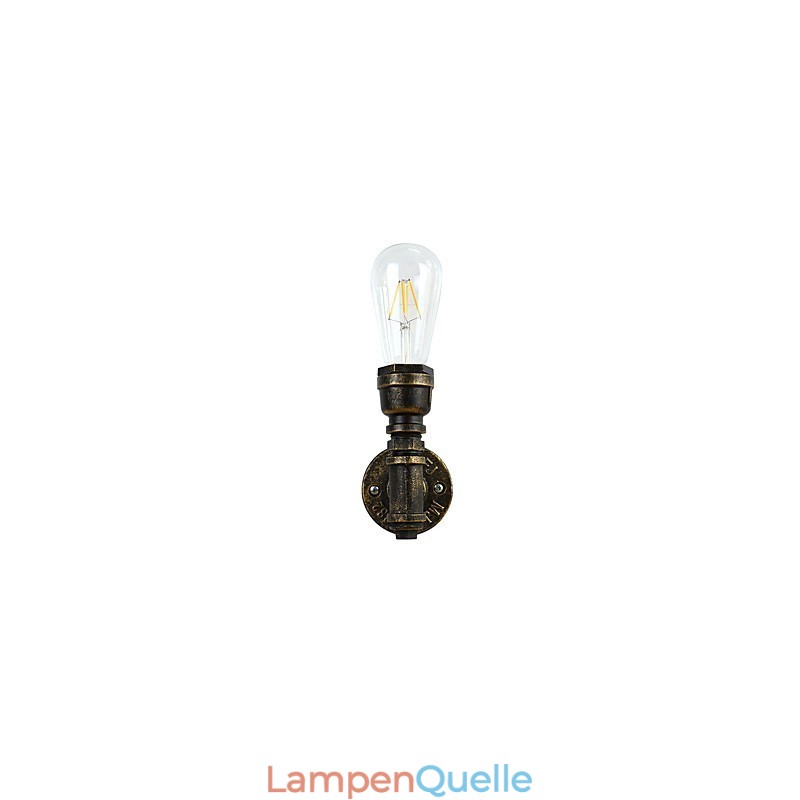 Wandleuchte Wandleuchten Wand Eisen Wandlampe dumm schwarz Lichtschwert Lampe an der Wand