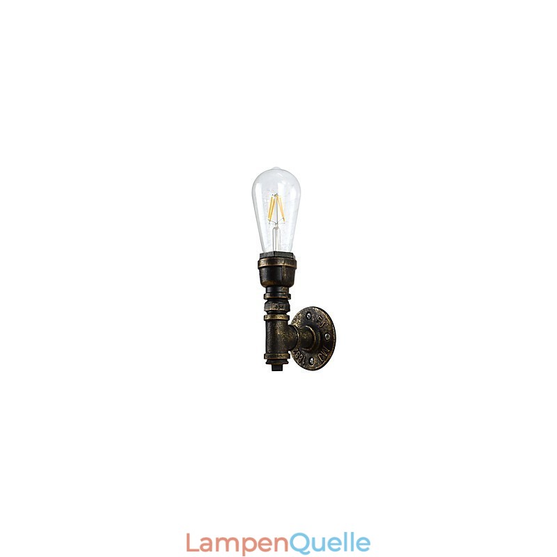 Wandleuchte Wandleuchten Wand Eisen Wandlampe dumm schwarz Lichtschwert Lampe an der Wand