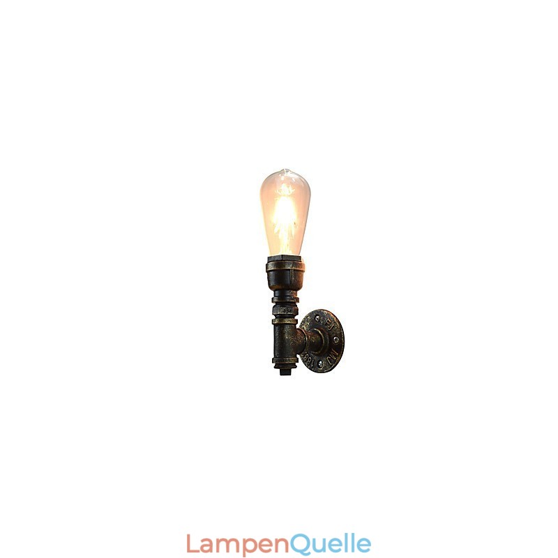 Wandleuchte Wandleuchten Wand Eisen Wandlampe dumm schwarz Lichtschwert Lampe an der Wand