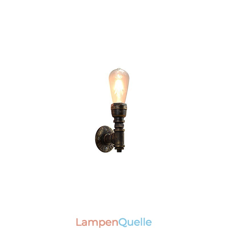 Wandleuchte Wandleuchten Wand Eisen Wandlampe dumm schwarz Lichtschwert Lampe an der Wand