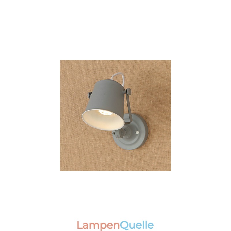 Wandleuchte aus lackiertem Stahl, dumme schwarze amerikanische Kaffeedekoration, Retro-Wandleuchte, Lichtschwertlampe an der Wand