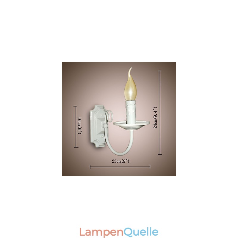 Einfache Moderne Wandleuchte Kerze Einzelkopflampe Flur Nachttischlampe