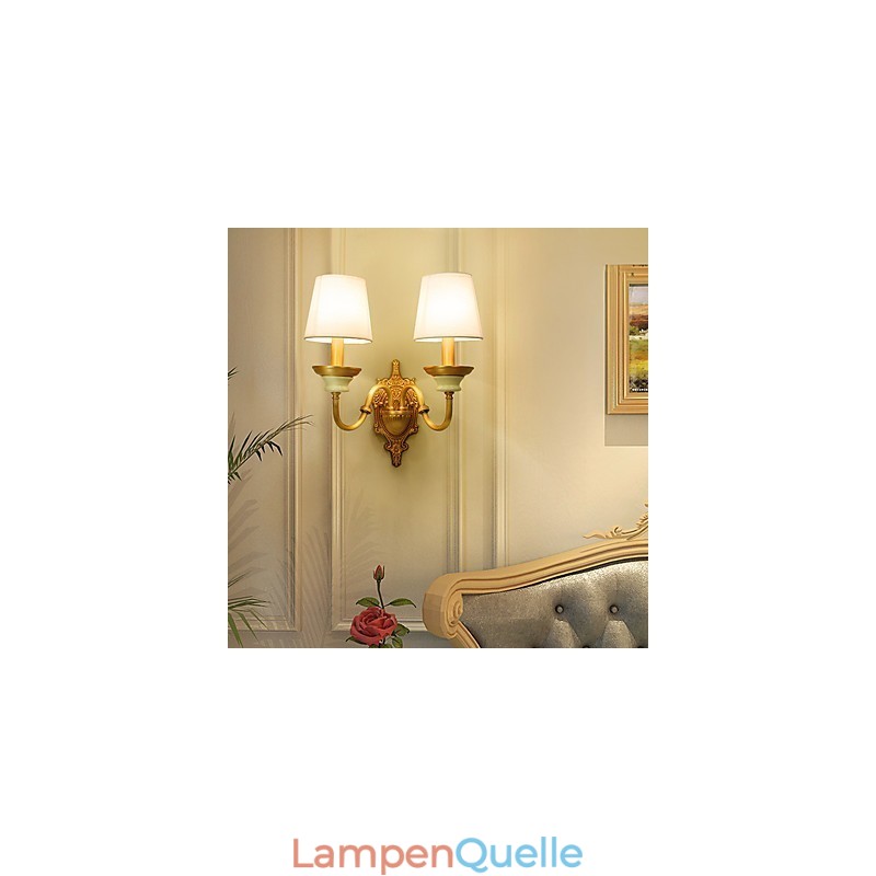 Einfaches Landhaus, traditionelles klassisches Messing-Feature für Wandleuchten im Mini-Stil, Uplight-Wandleuchter