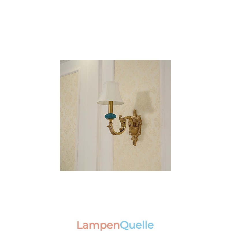 Einfaches Landhaus, traditionelles klassisches Messing-Feature für Wandleuchten im Mini-Stil, Uplight-Wandleuchter
