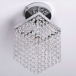 Moderne zeitgenössische Kristall Mini-Stil Malerei Flush Mount
