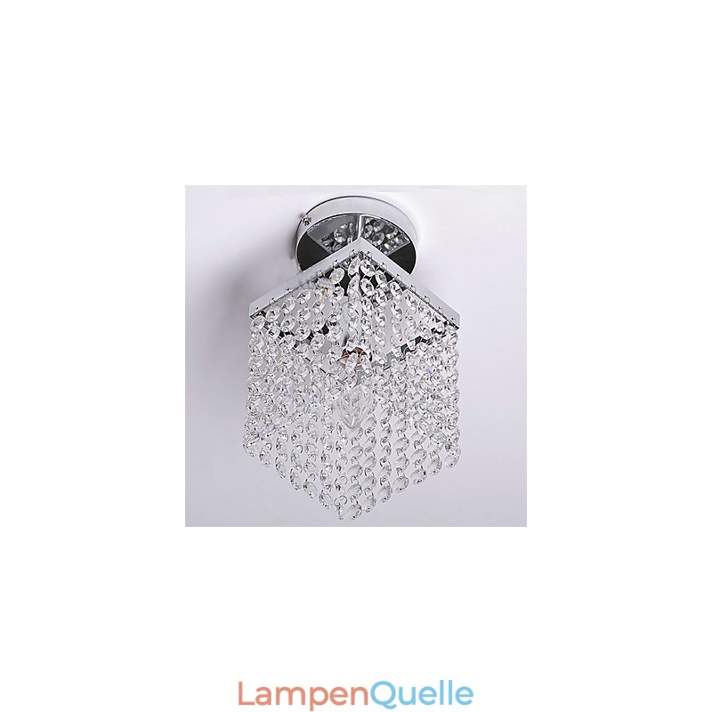 Moderne zeitgenössische Kristall Mini-Stil Malerei Flush Mount