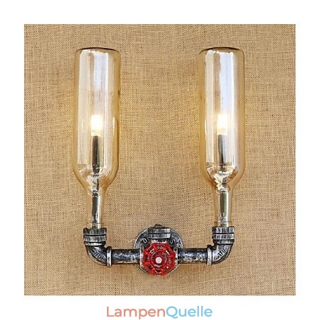 Retro Industrielle Windschalter Wasserflasche Wandlampe Wandleuchte Bernstein Retro Industrielle Windschalter Wasserflasche Wandlampe Wandleuchte Bernstein