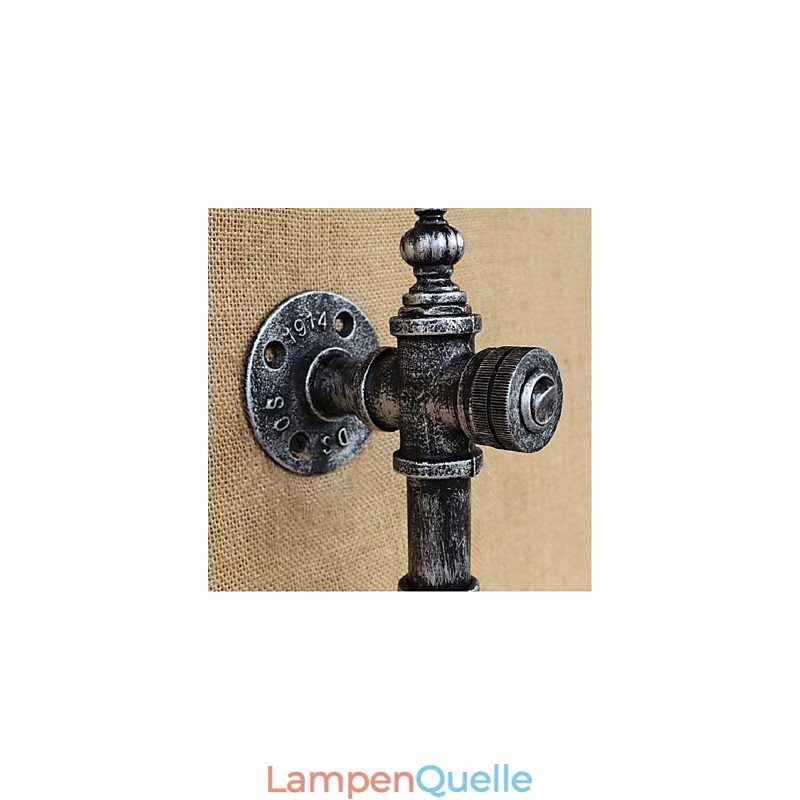 Retro Nostalgie Mit Schalter Cafe Bar Restaurant Gang Wasser Rohr Flasche Wand Lampe