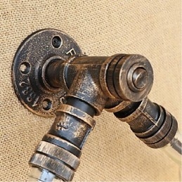 Retro American Village Creative Industry Wind Designer Wasserflasche Wandleuchte Wandleuchte Bernstein