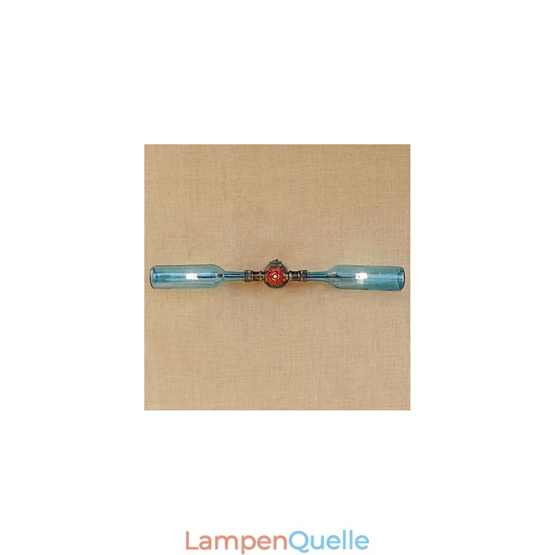 Retro American Village Creative Industry Wind Designer Wasserflasche Wandleuchte Wandleuchte Blau