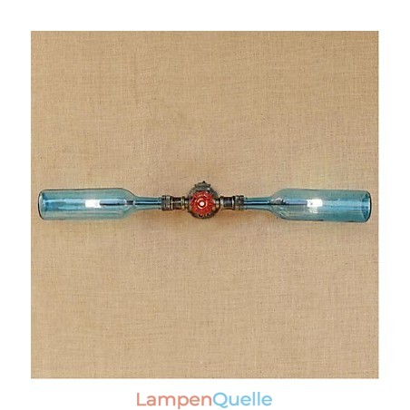 Retro American Village Creative Industry Wind Designer Wasserflasche Wandleuchte Wandleuchte Blau