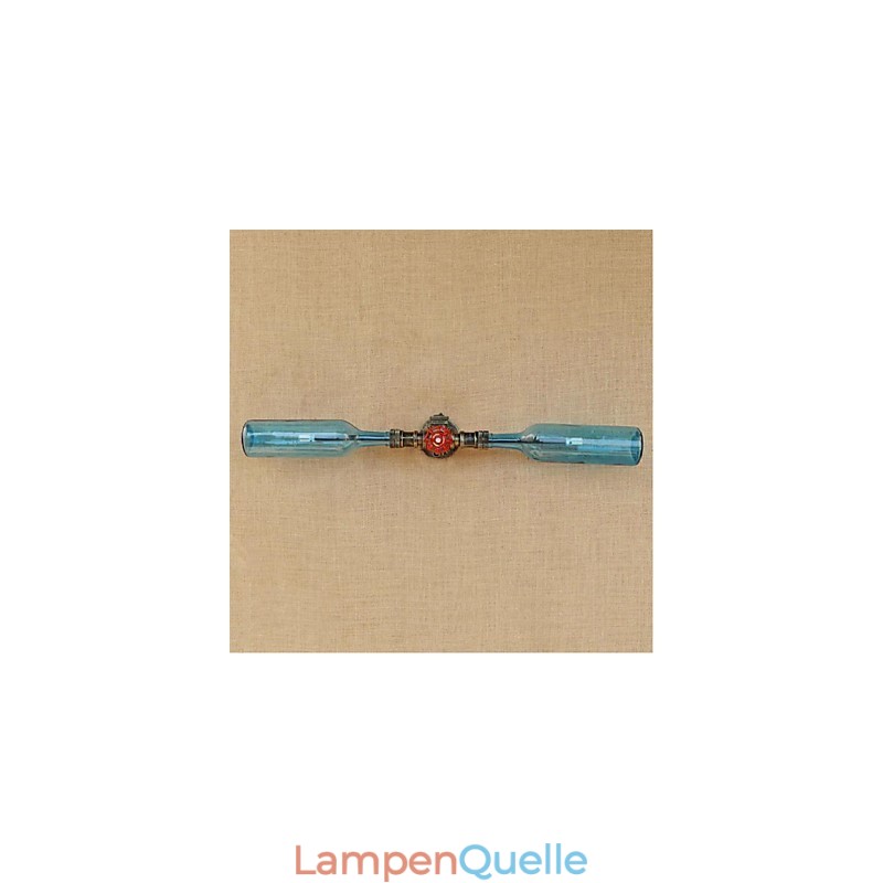 Retro American Village Creative Industry Wind Designer Wasserflasche Wandleuchte Wandleuchte Blau