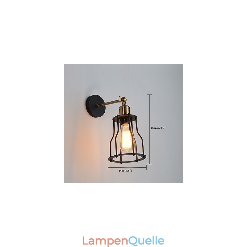 Loft vintage Wand Lichter Industrie Edison Mode Einfachheit Wandleuchten Metall Basis Kappe