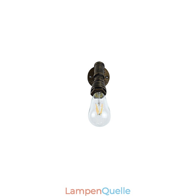 Wandleuchte Wandleuchten Wand Eisen Wandlampe dumm schwarz Lichtschwert Lampe an der Wand