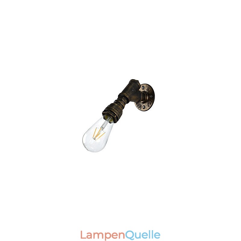 Wandleuchte Wandleuchten Wand Eisen Wandlampe dumm schwarz Lichtschwert Lampe an der Wand
