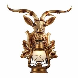 Modernes, zeitgenössisches, traditionelles, klassisches, rustikales Lodge-Gemälde für Umgebungslicht im Mini-Stil