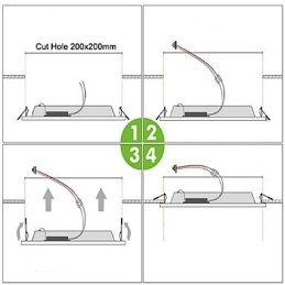 Moderne zeitgenössische Malerei Metall Unterputz
